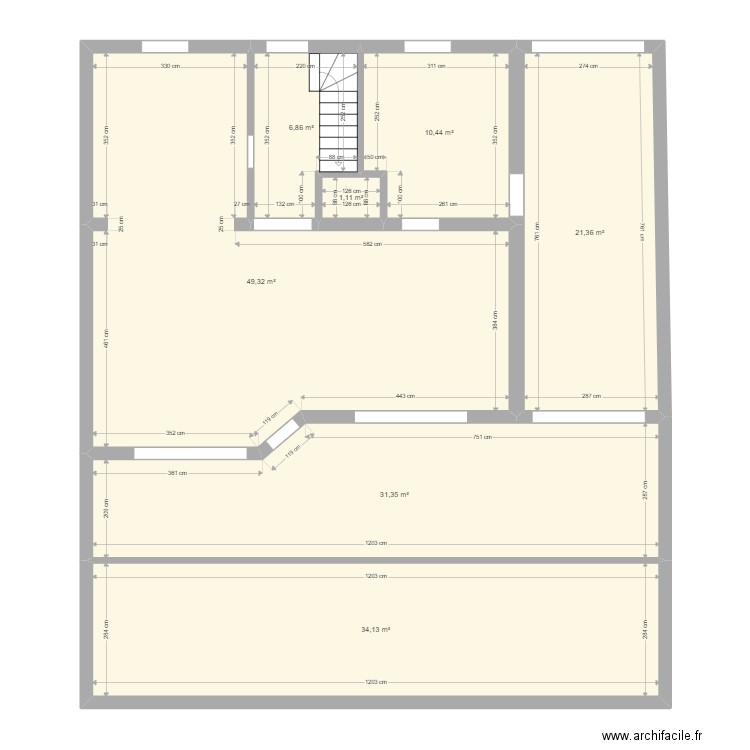 Marcq MAISON 3. Plan de 7 pièces et 155 m2