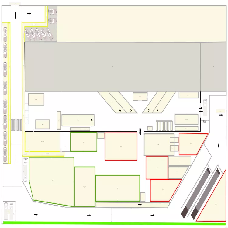 Agence PARIS SUD OZOIR Atelier 1 porte zone &eacute;pi  cot&eacute;. Plan de 