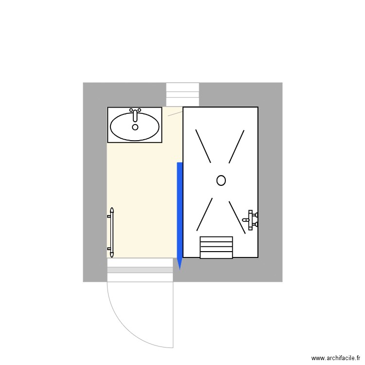 croquis sdb BERNAND JOEL 2. Plan de 0 pièce et 0 m2