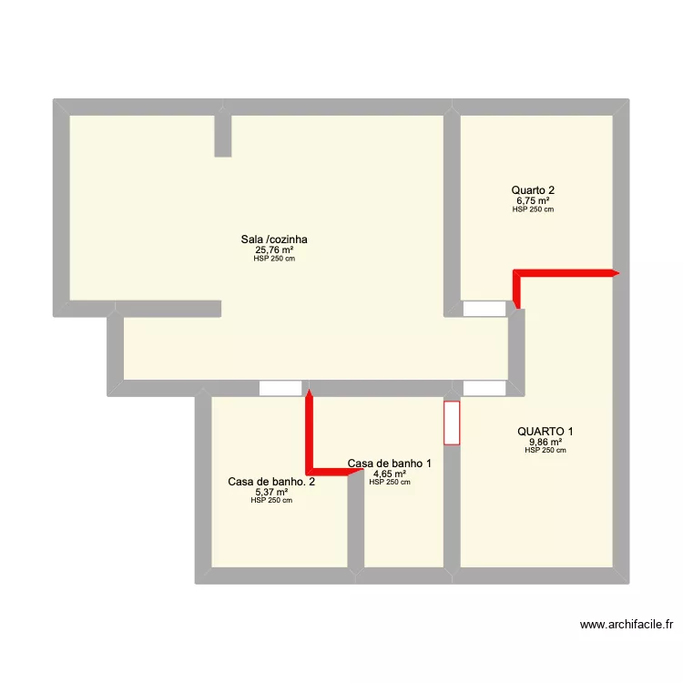 Catarina 2 pladur. Plan de 