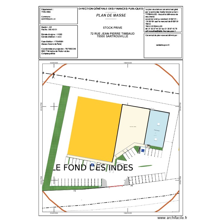 plan de masse Sartrouville. Plan de 0 pièce et 0 m2