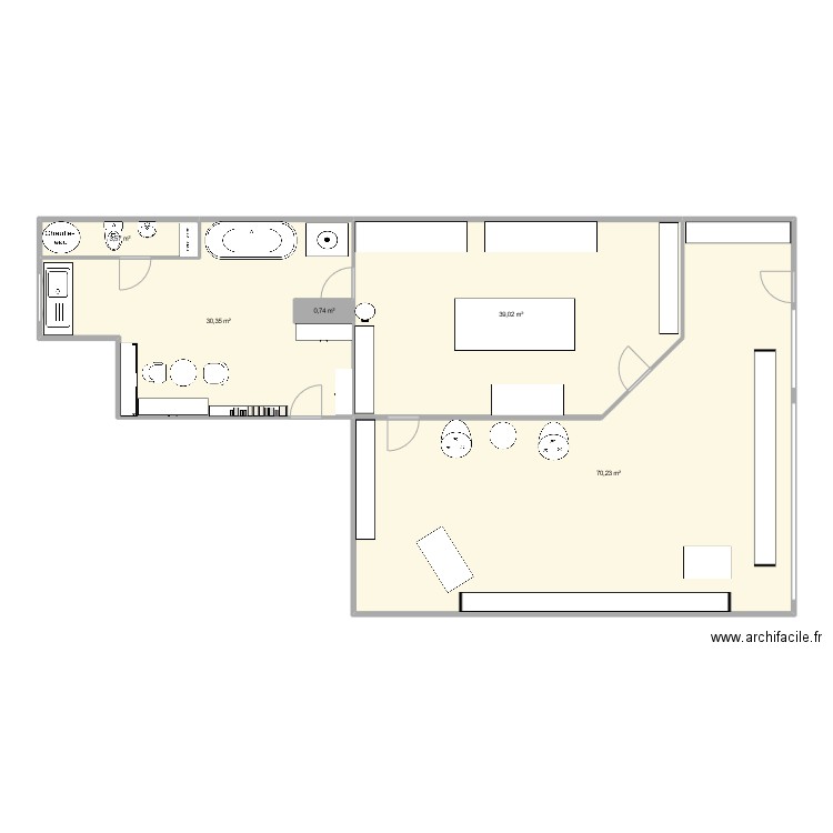 toilettage 2. Plan de 0 pièce et 0 m2