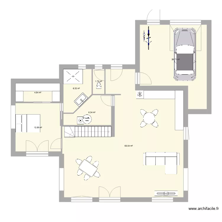 maison version 2. Plan de 