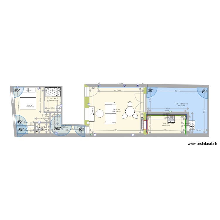 CIBLE - Plan IDR Castres sc 2. Plan de 20 pièces et 167 m2