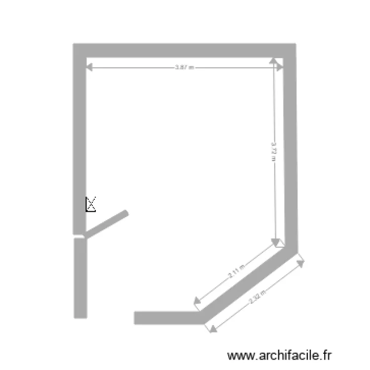 vestiaire. Plan de 