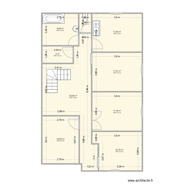 Etage. Plan de 0 pièce et 0 m2 Etage. Plan de 0 pièce et 0 m2