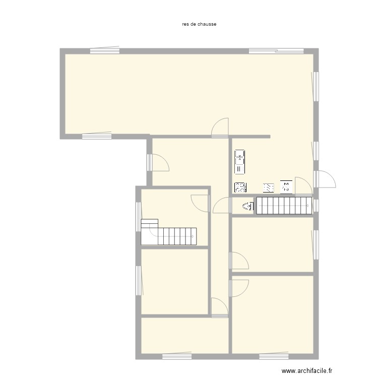 rez de chausse 1. Plan de 0 pièce et 0 m2