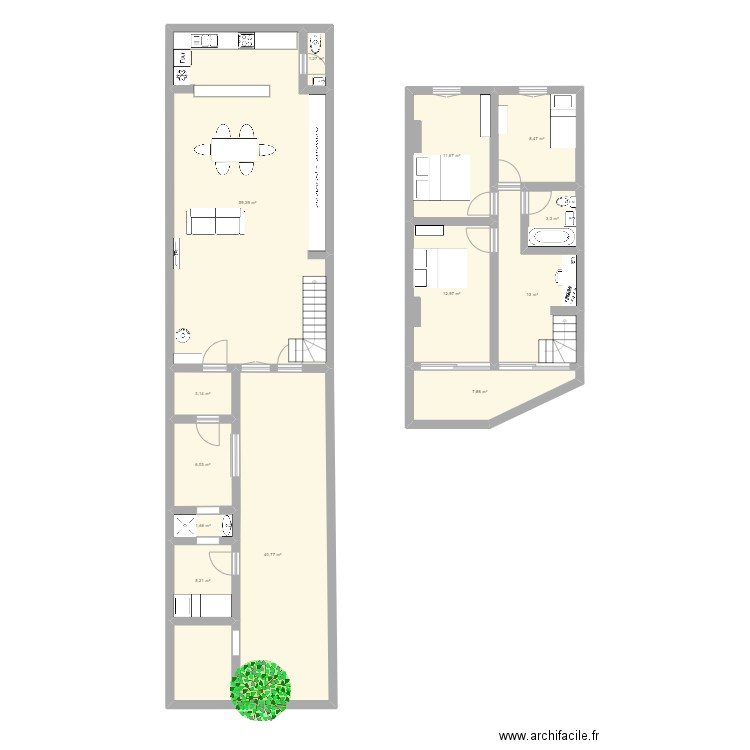 renovation. Plan de 0 pièce et 0 m2