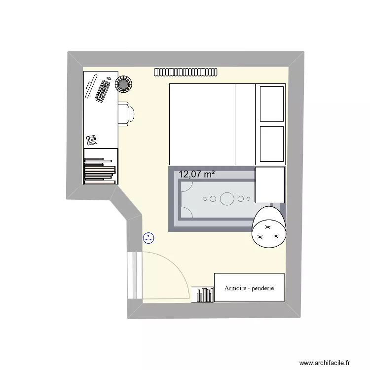 chambre malo. Plan de 