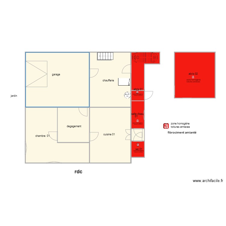 orseau etage rdc am. Plan de 11 pièces et 126 m2