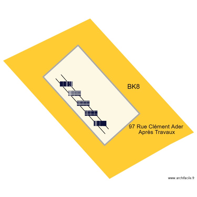 BK8_Solaire. Plan de 1 pièce et 432 m2