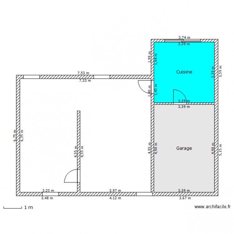 rdc aline. Plan de 0 pièce et 0 m2