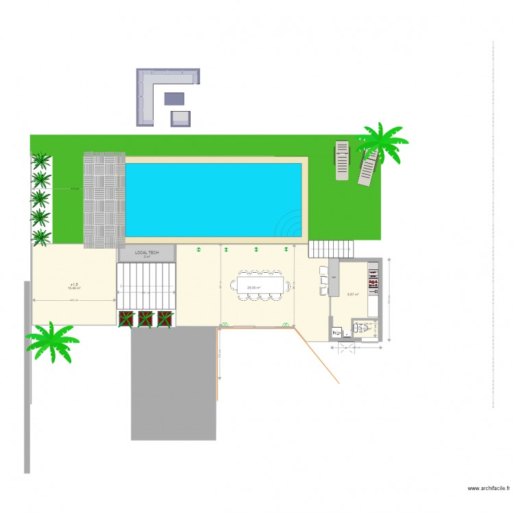 cuisine ete. Plan de 0 pièce et 0 m2