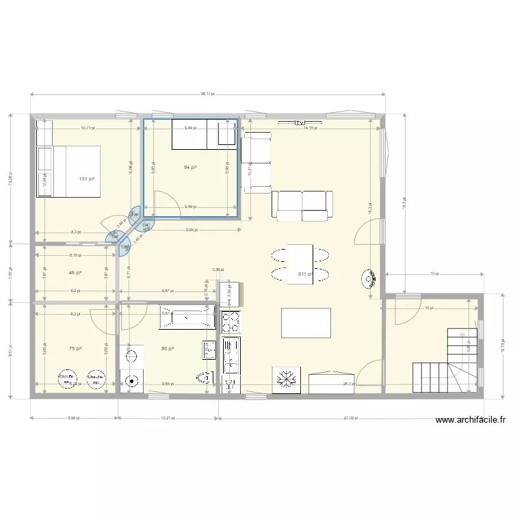 Appartement. Plan de 