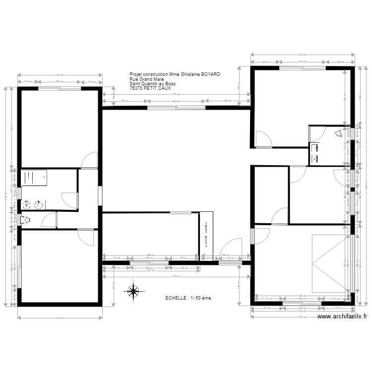 maison plan intérieur pour implantation. Plan de 0 pièce et 0 m2
