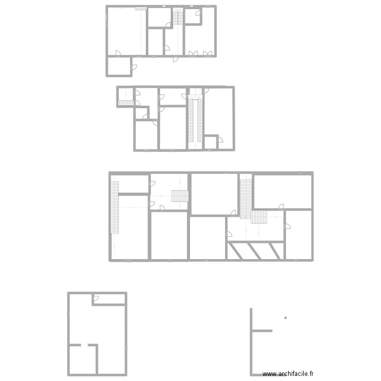 plan maison. Plan de 26 pièces et 698 m2