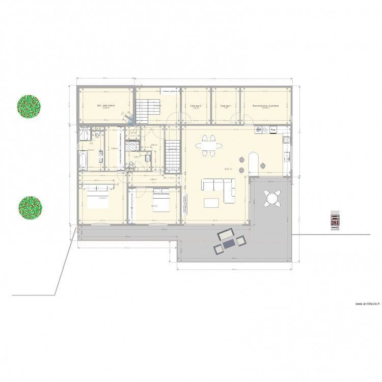 Appartements V1. Plan de 0 pièce et 0 m2