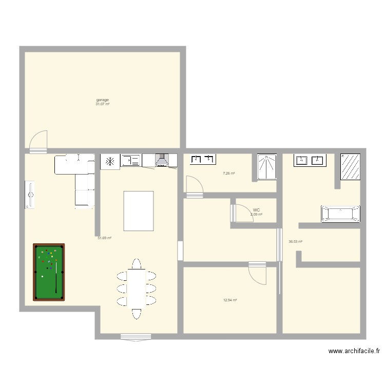 plan retaper maison soumoulou . Plan de 0 pièce et 0 m2