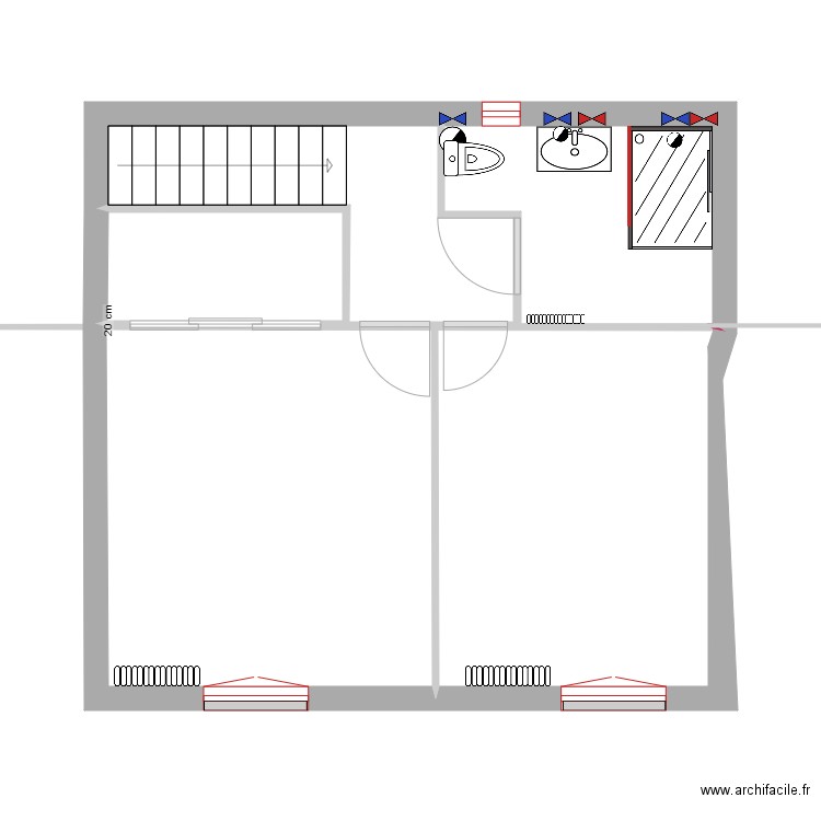 cotation 1. Plan de 0 pièce et 0 m2
