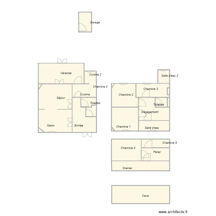 Croquis JAKUBIEK amiante. Plan de 0 pièce et 0 m2