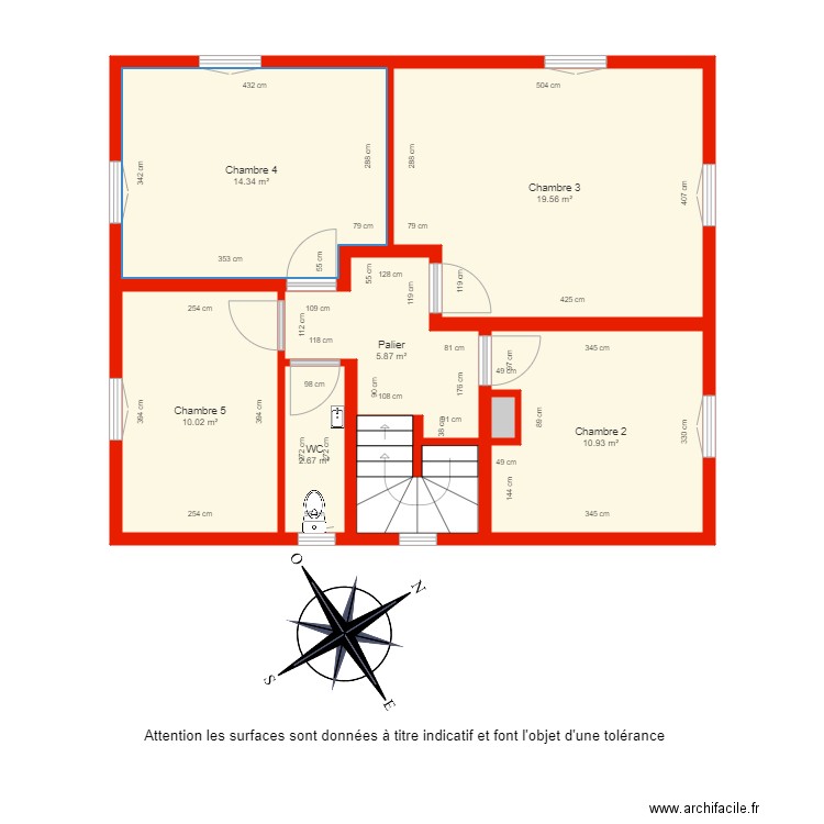 BI 3902 rd étage côté. Plan de 0 pièce et 0 m2