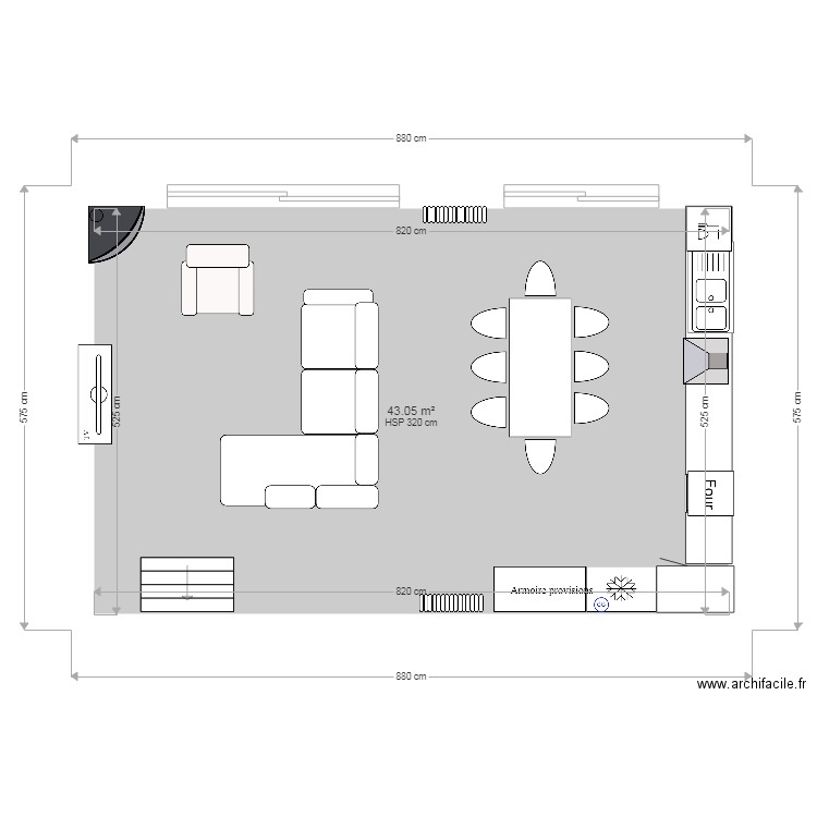 double sejour 2 baies 2022 1. Plan de 0 pièce et 0 m2