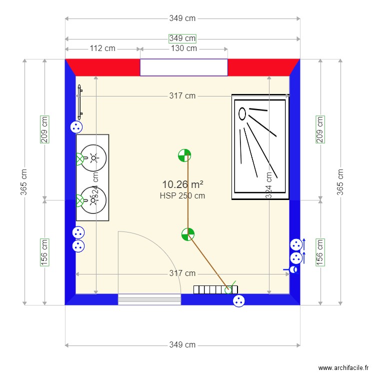 PIECE 6 matrice. Plan de 0 pièce et 0 m2