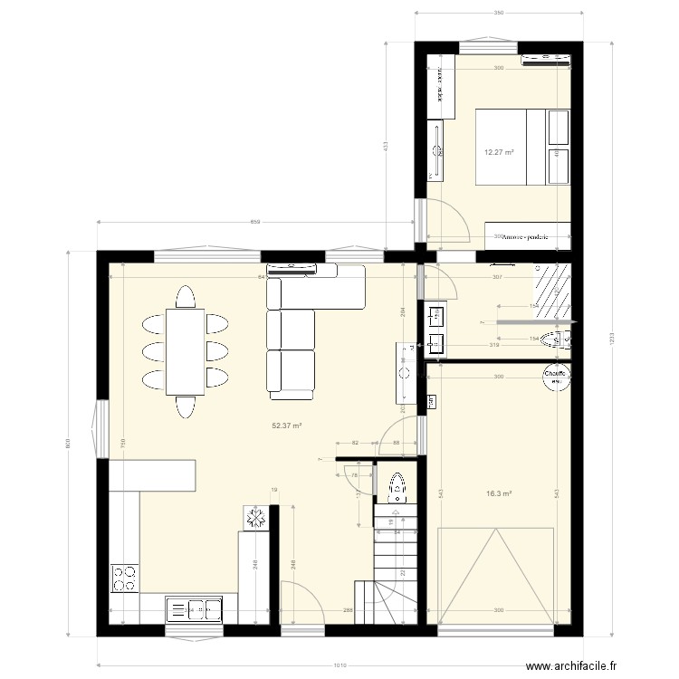 porte d espagne apres travaux rdc. Plan de 0 pièce et 0 m2