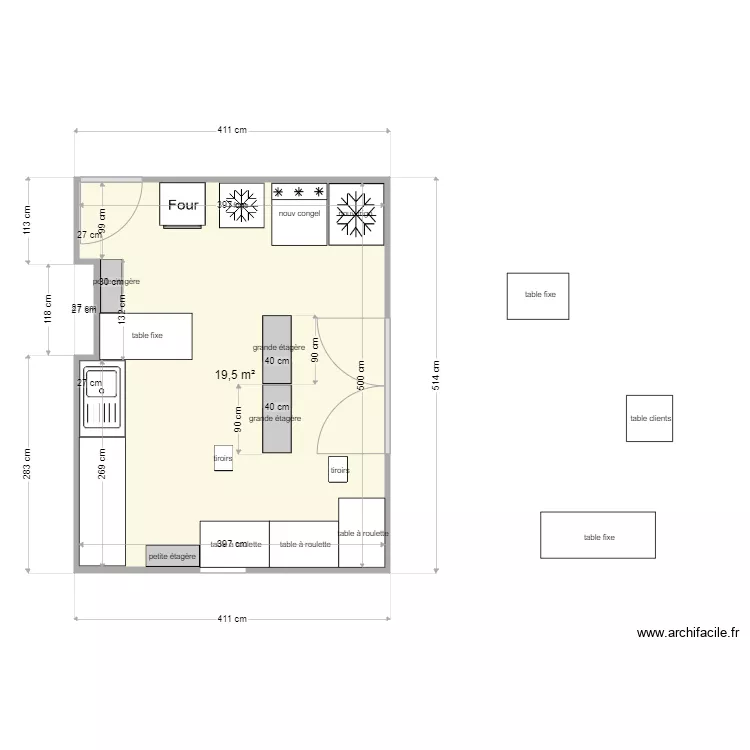 labo dans studio. Plan de 