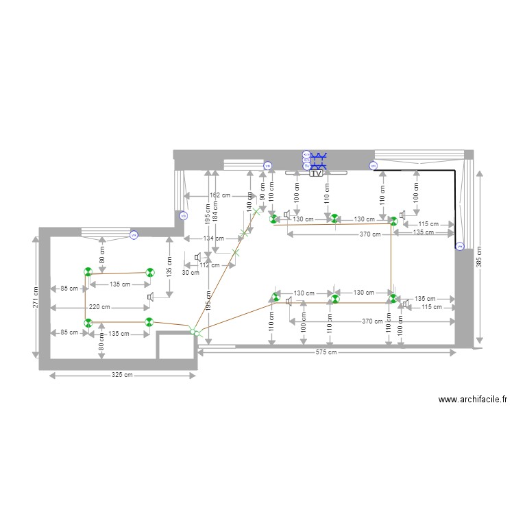 plan appareillage. Plan de 0 pièce et 0 m2