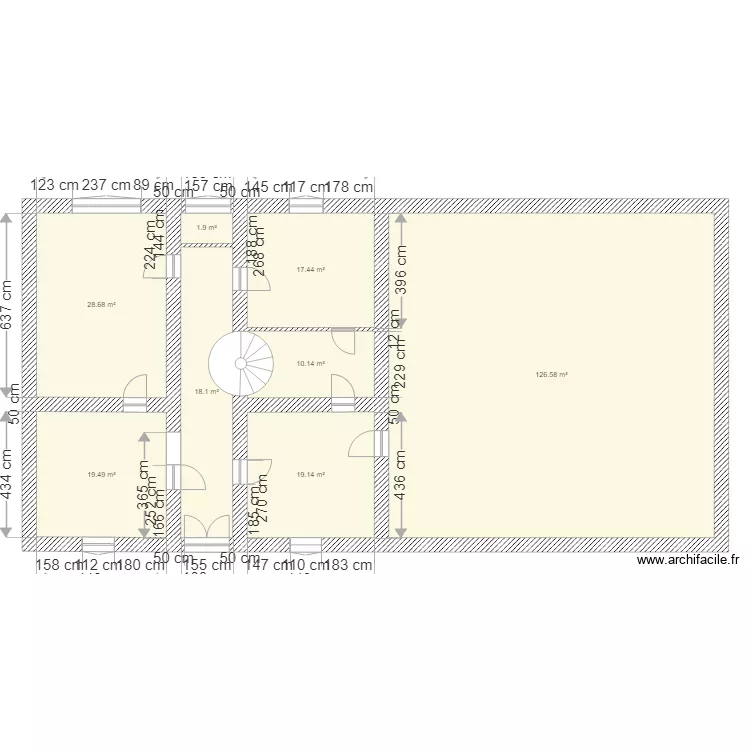 maison Mangiennes coté avant. Plan de maison Mangiennes coté avant. Plan de
