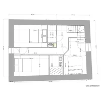 &eacute;tage avec chambres et sdb