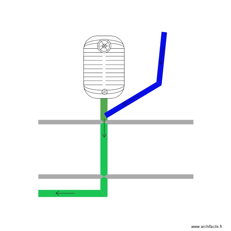 microstation et pluviales. Plan de 0 pièce et 0 m2
