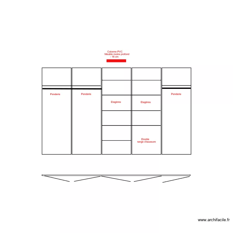 Entr&eacute;e varin . Plan de 