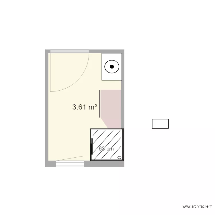 Trouville Salle de Bain. Plan de 