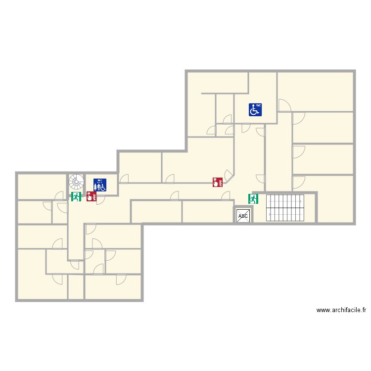 Espace richelieu 2ème. Plan de 0 pièce et 0 m2