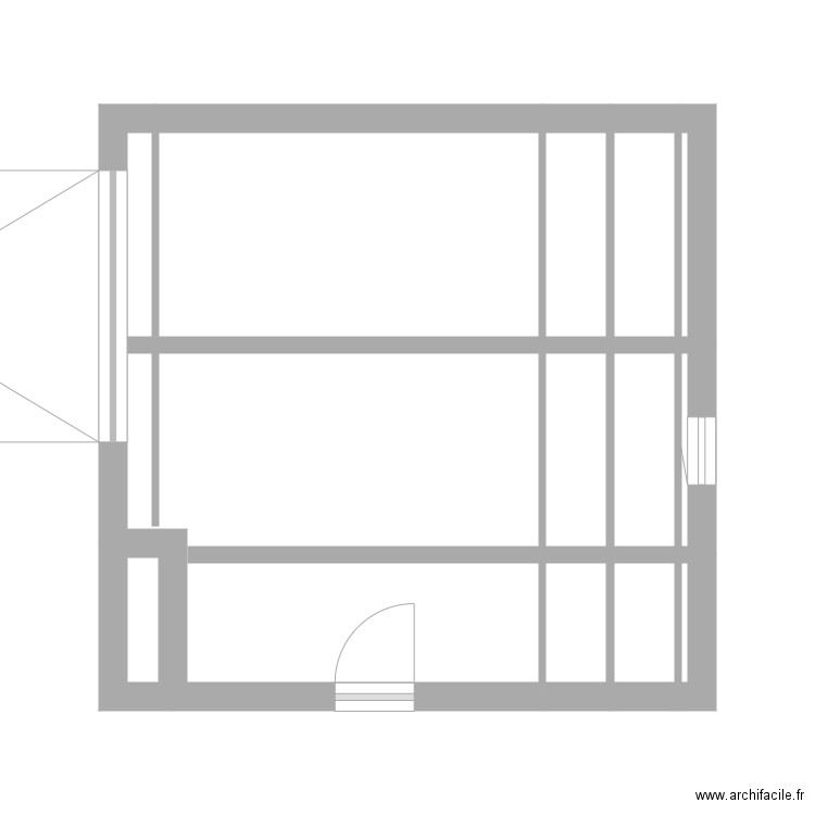 Garage. Plan de 12 pièces et 21 m2