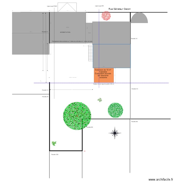 Vichy plan pour permis de construire PCMI2 MAISON. Plan de 0 pièce et 0 m2