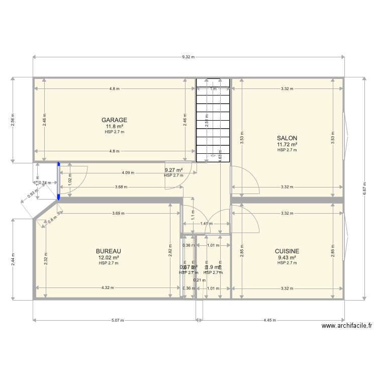 VERDUN REZ DE CHAUSSEE BASE. Plan de 0 pièce et 0 m2