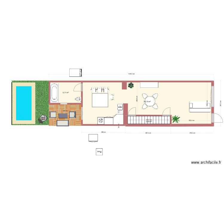 STACY1. Plan de 11 pièces et 82 m2