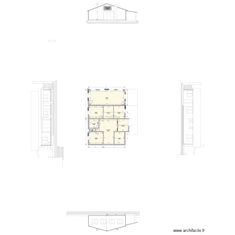 plan maison original 2018 avec varangue. Plan de 0 pièce et 0 m2