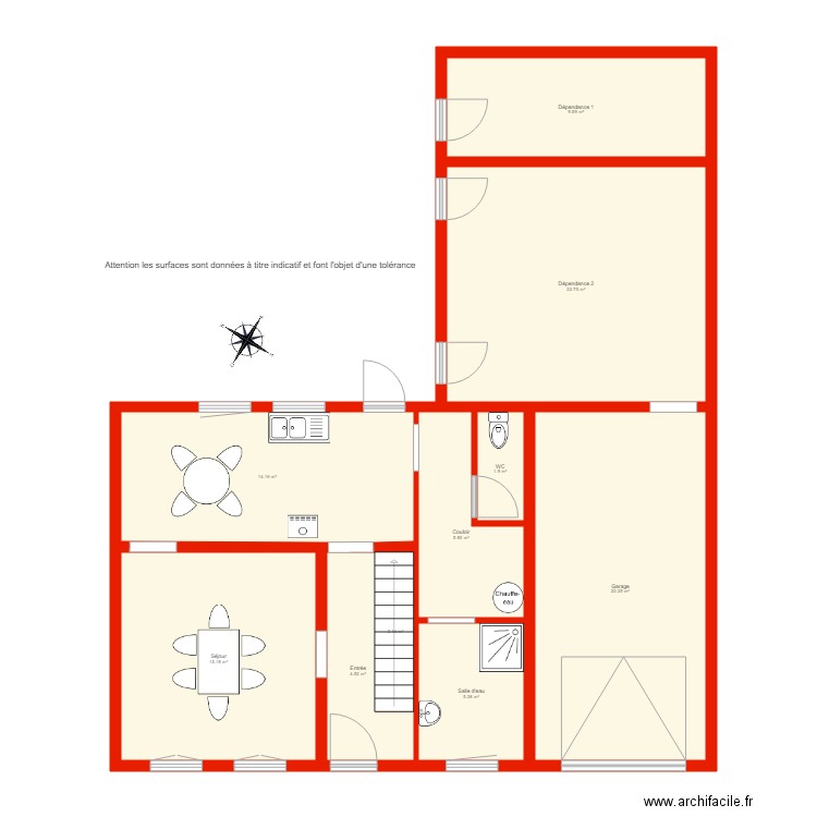 BI 2146 rdc non côté. Plan de 0 pièce et 0 m2