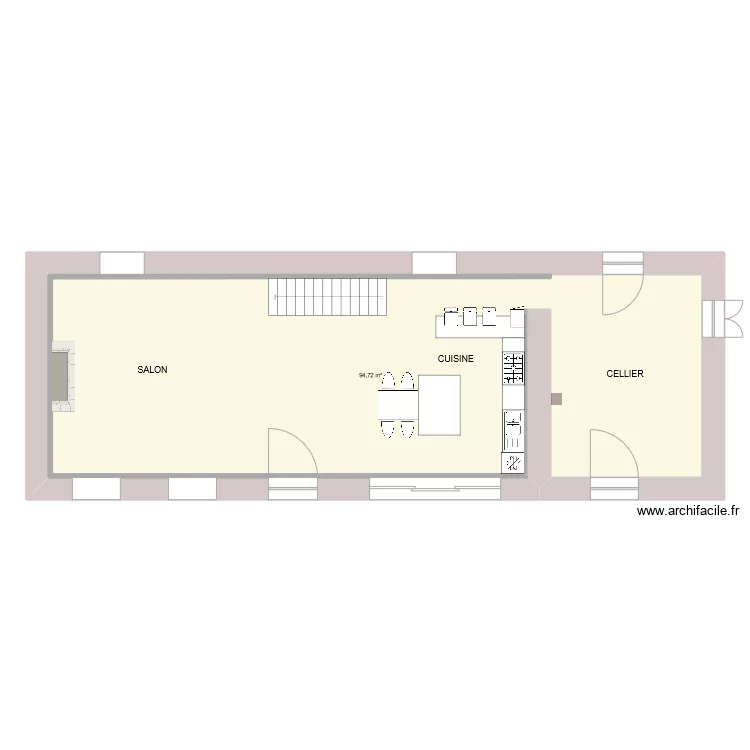 TIRIEN - RDC - avec meubles V2. Plan de 