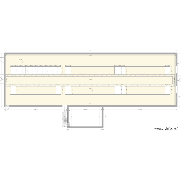 paquis. Plan de 1 pièce et 421 m2