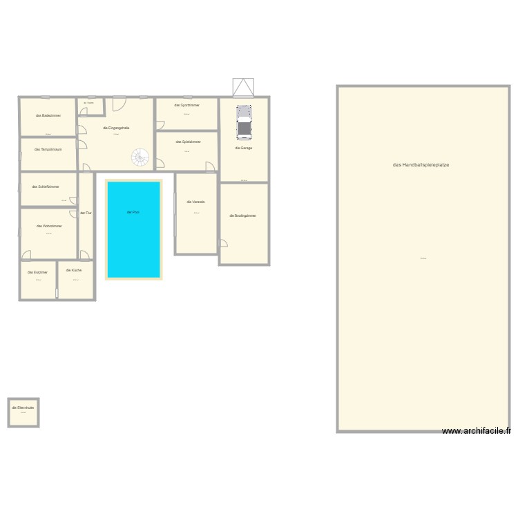 Mein Traumhaus. Plan de 12 pièces et 1219 m2