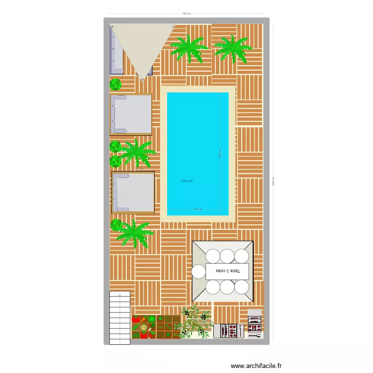 JARDIN CONCORDE. Plan de 