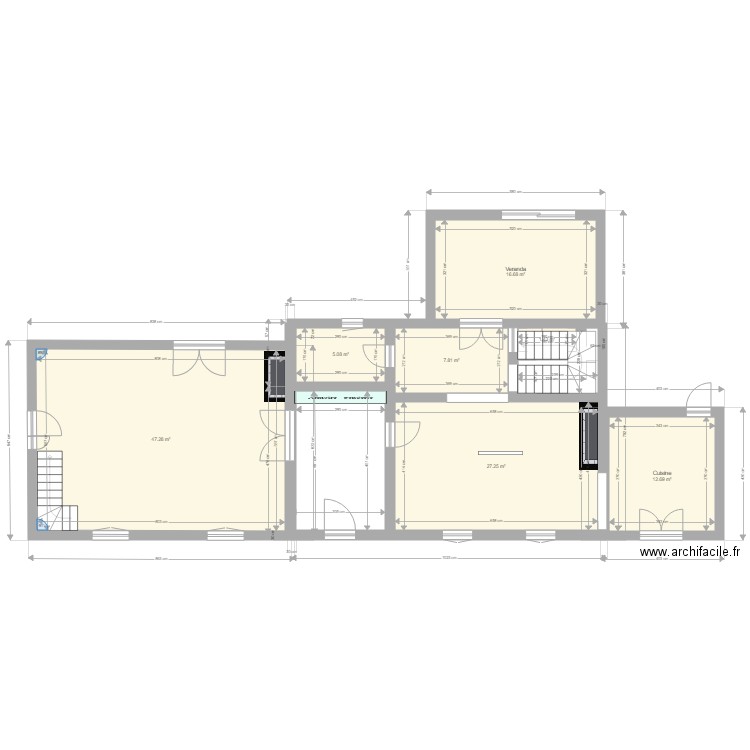 MONTFAVILLE RDC 1 V4. Plan de 0 pièce et 0 m2