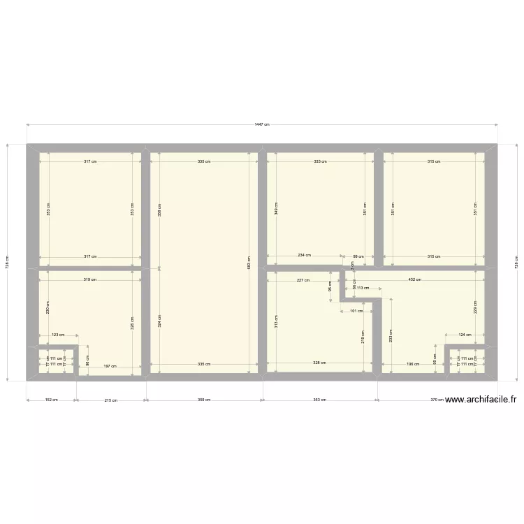 etage projet new. Plan de 