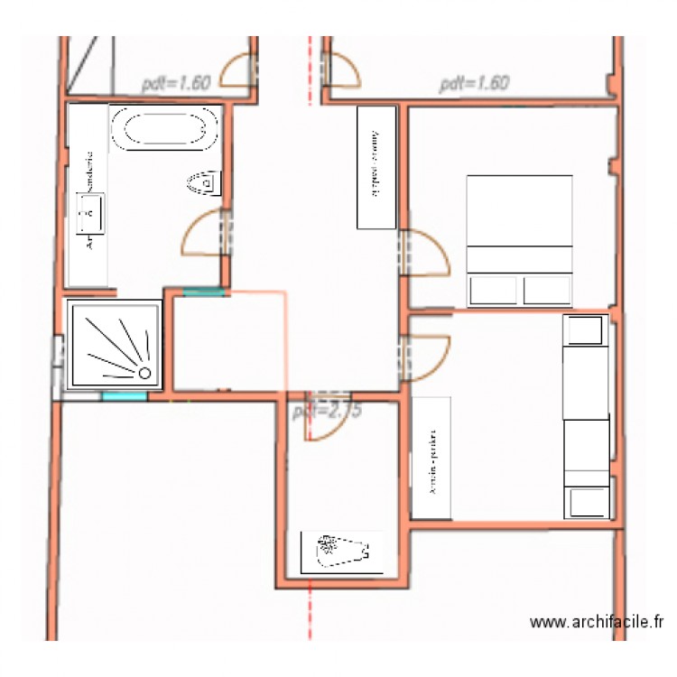 plan sotao. Plan de 0 pièce et 0 m2