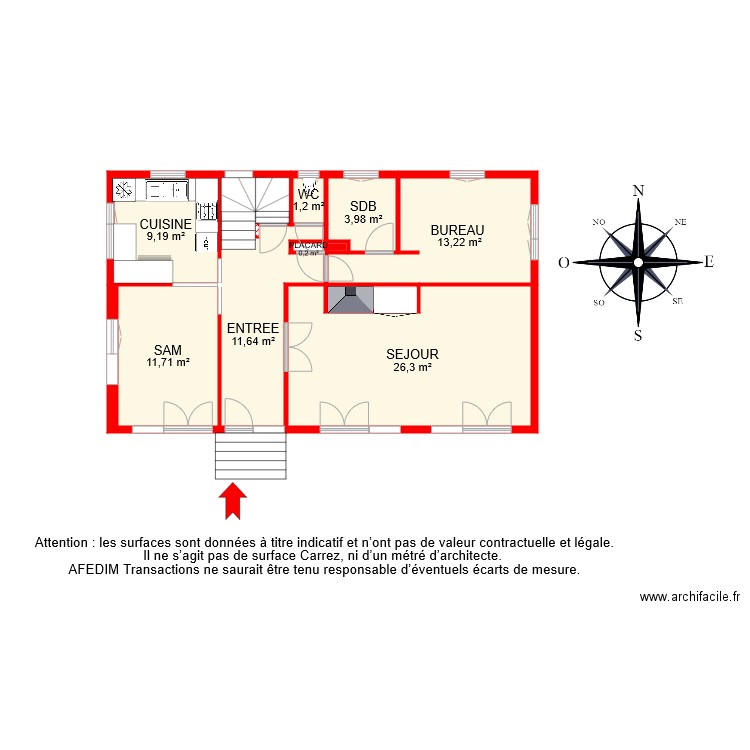 BI 7544 RDC. Plan de 0 pièce et 0 m2